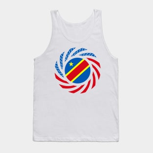 Congolese American (Democratic Republic) Multinational Patriot Flag Series Tank Top